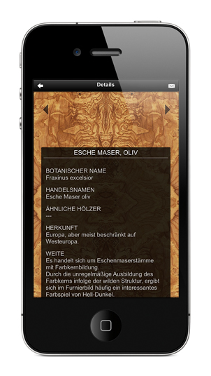 Iphone App Veneer with info