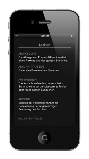 Iphone App Veneer with info